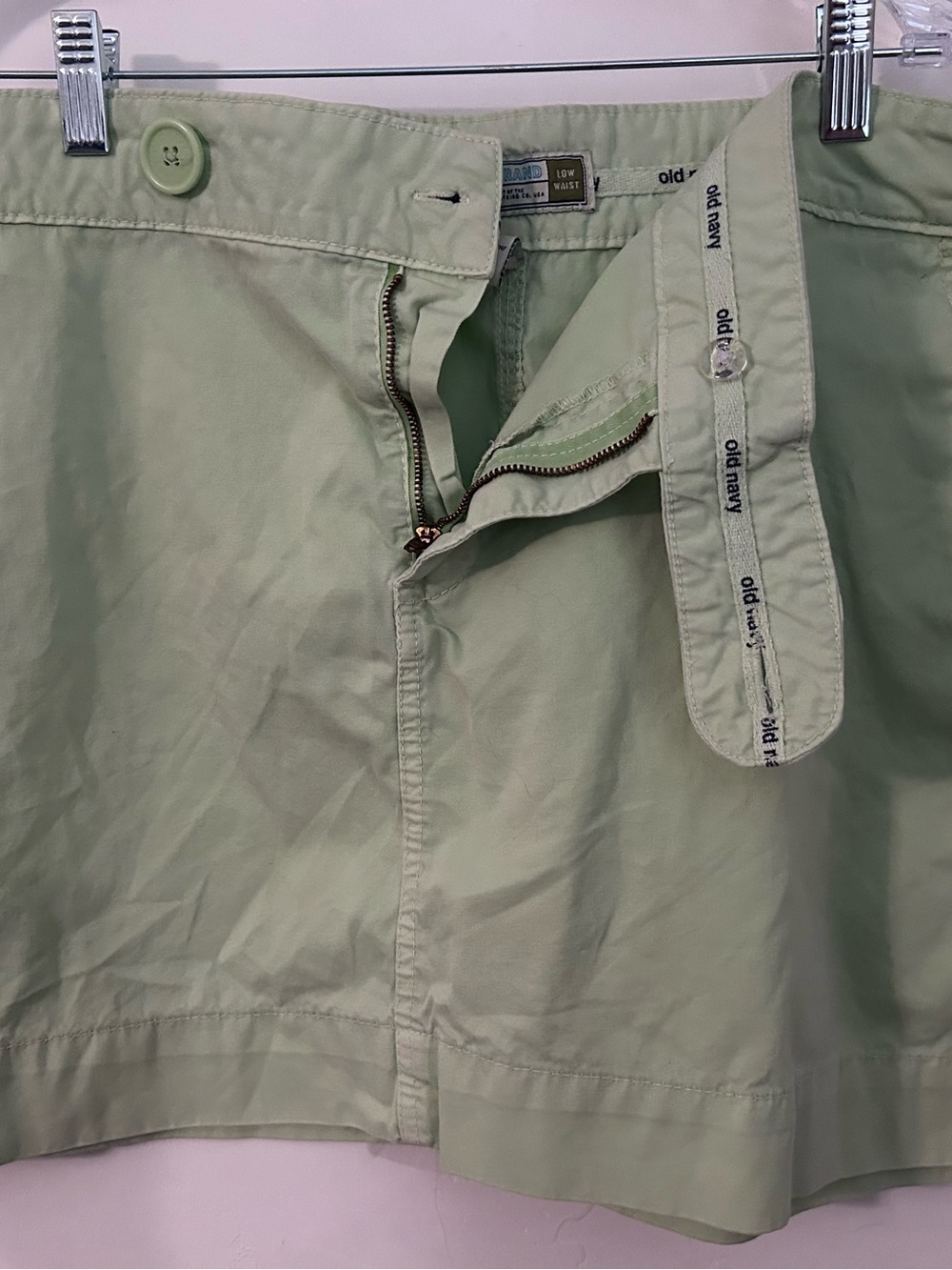 Old Navy Light Green Mini Skirt